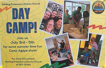Camp Agape is coming to APLC this summer!